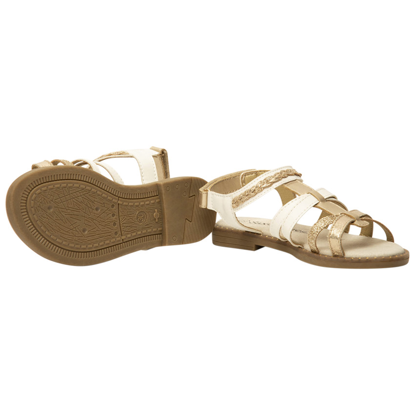 Sandalias con tiras de fantasía para niña 