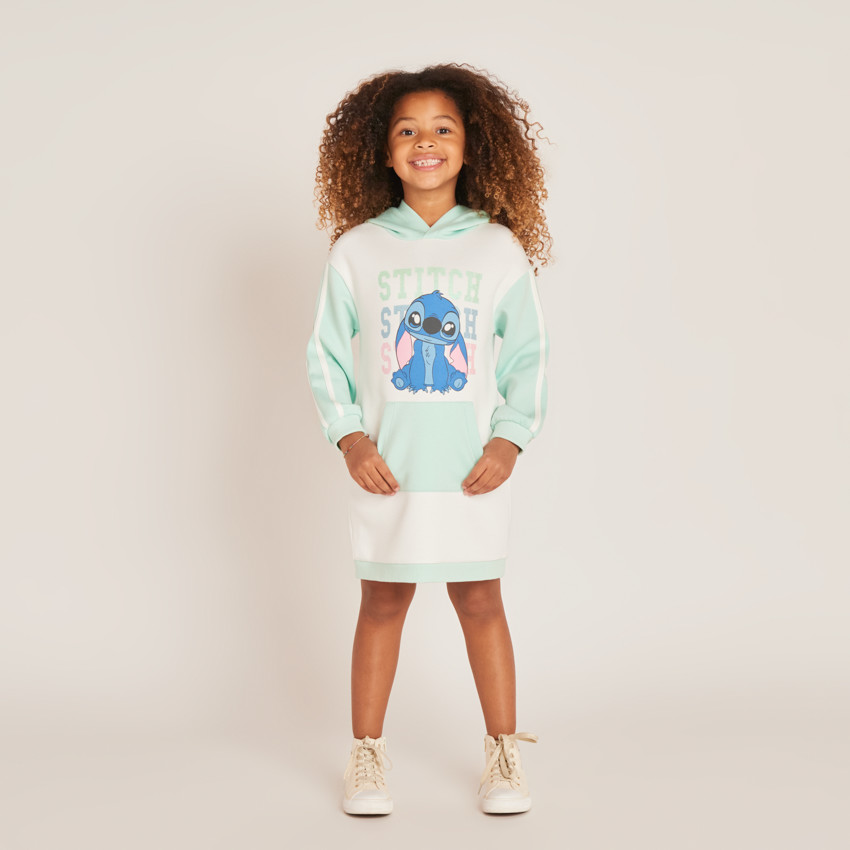 Sudadera con capucha para niña con estampado de Stitch 