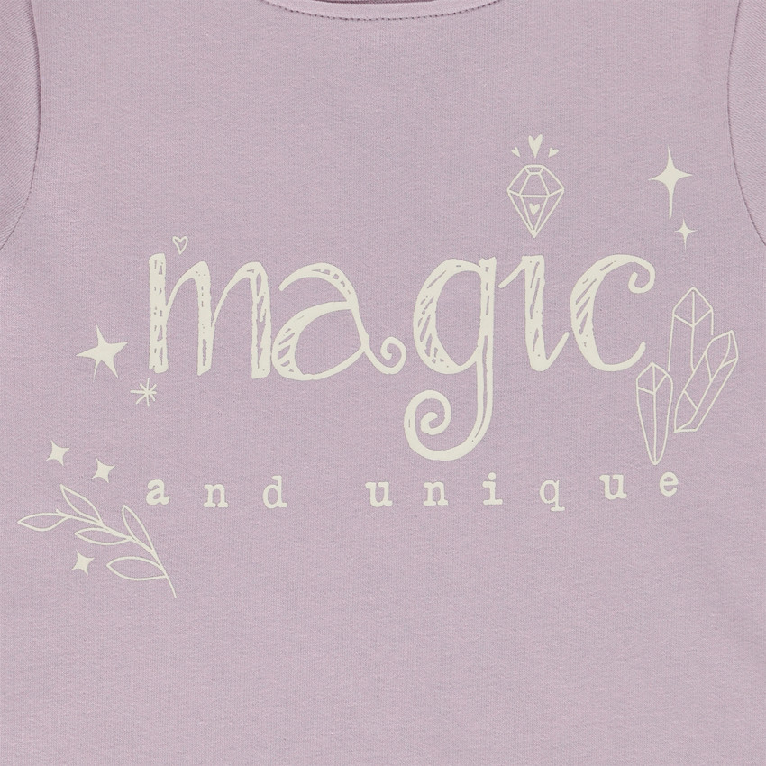 Ensemble jogging + sweat en molleton brossé pour fille Main Ensemble jogging + sweat en molleton brossé pour fille