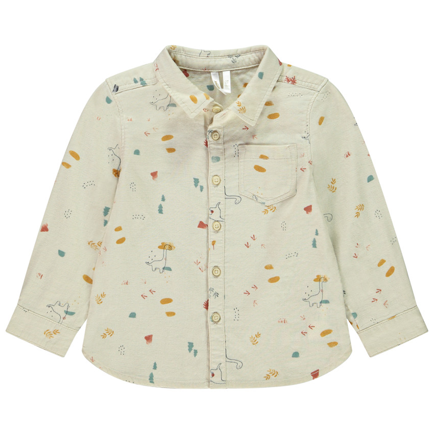 Camisa de manga larga con estampado de dinosaurios para bebé niño 