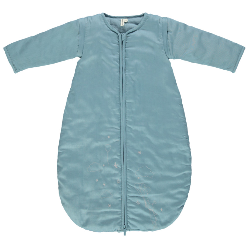 Saco de dormir con mangas desmontables y estampado de fantasía 