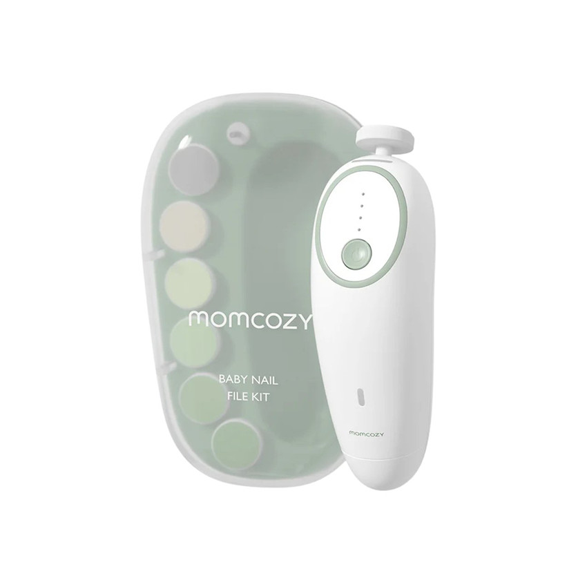 Lima de uñas eléctrica para bebé y adultos blanco/ verde 