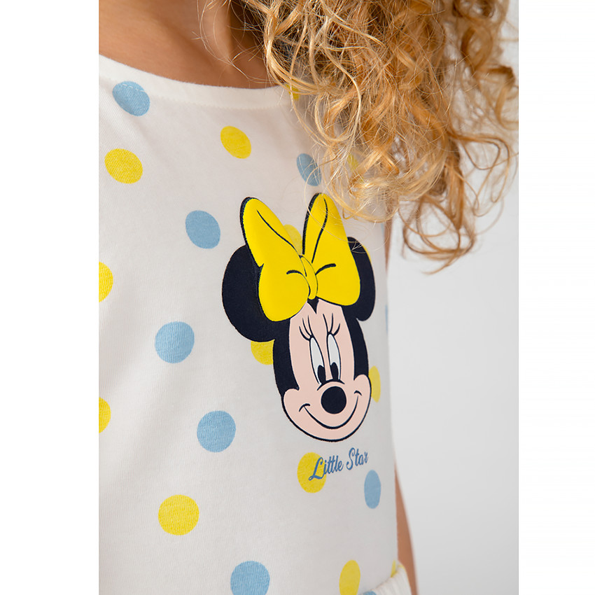 Robe de plage Minnie Disney imprimé pois pour fille 
