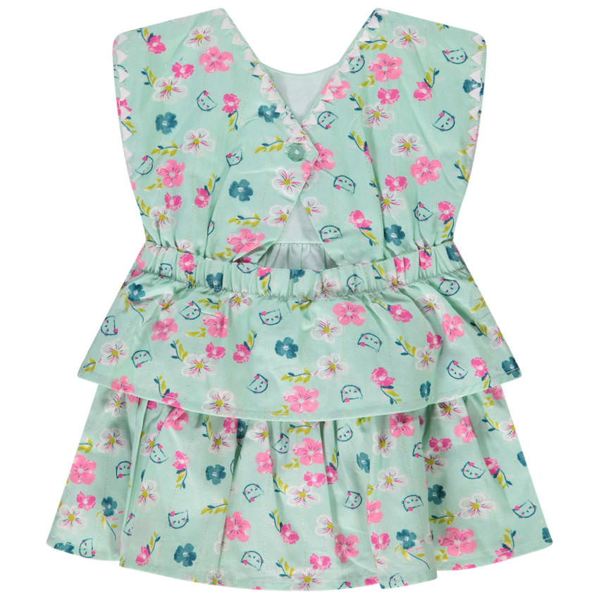Vestido flores - "Green blossom" 