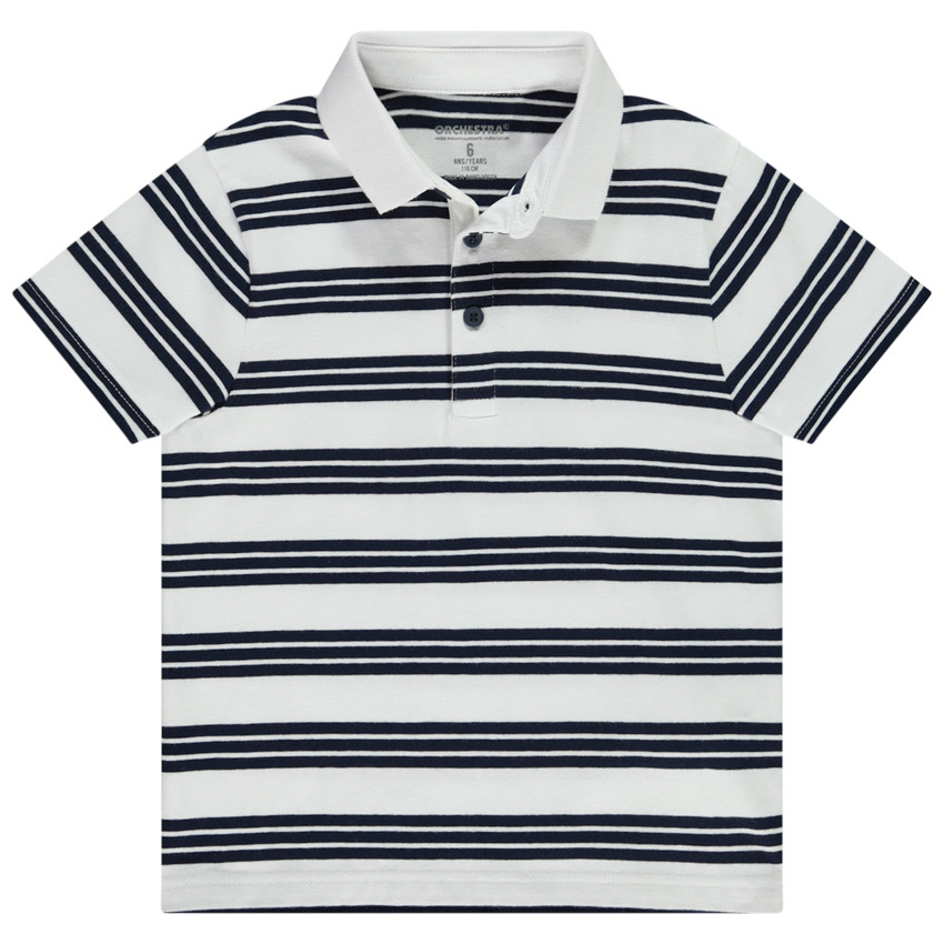 Polo manga corta rayas para niño 