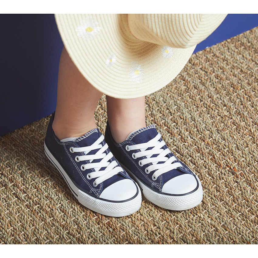Zapatillas bajas de lona para niña 