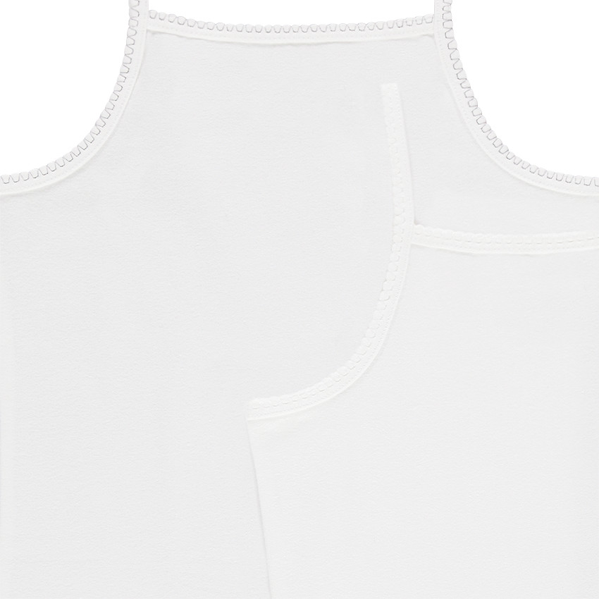 Lote de 2 tops de tirantes de algodón de color liso / con estampado 