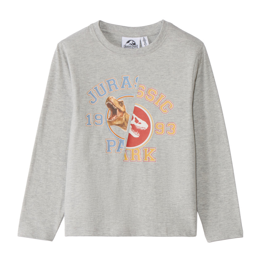 Camiseta de manga larga con estampado de dinosaurio niño 