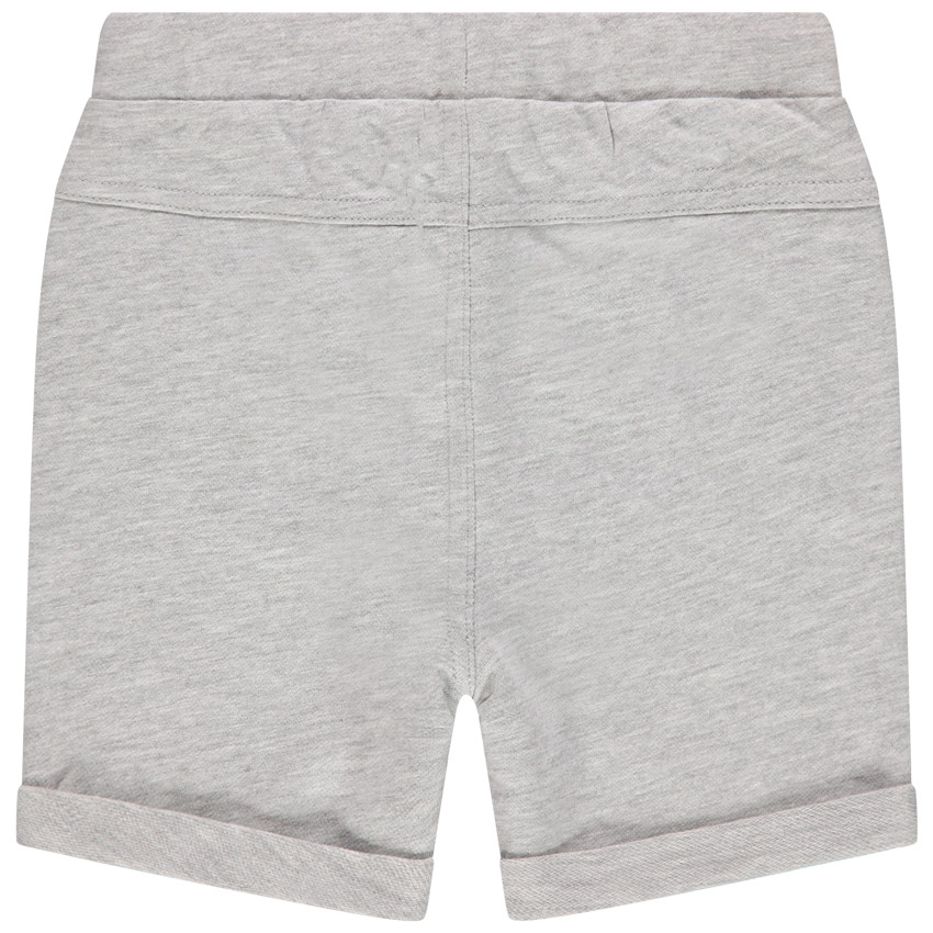 Bermudas de felpa lisa con cordones para bebé niño 