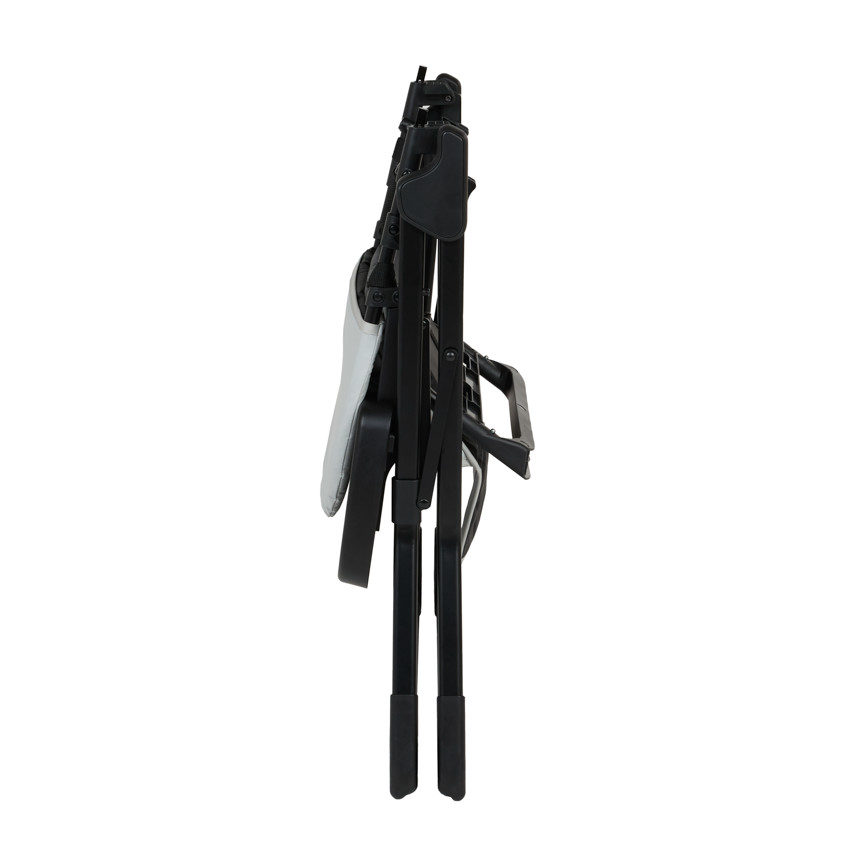 Silla alta fija y compacta Joséphine - Negra y Gris 