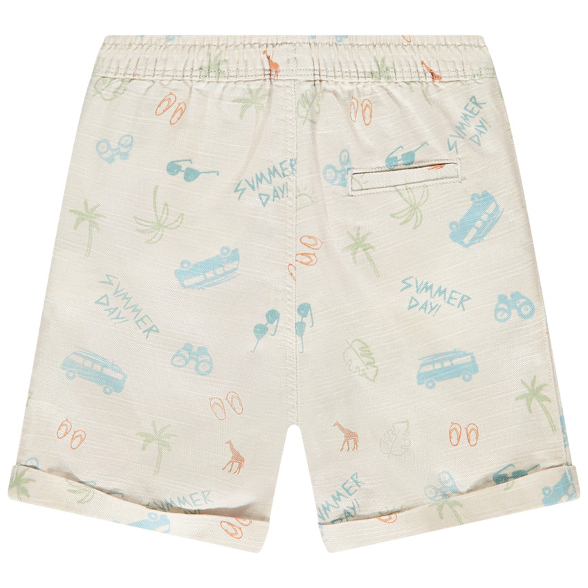 Bermuda estampada de vacaciones para bebé niño 