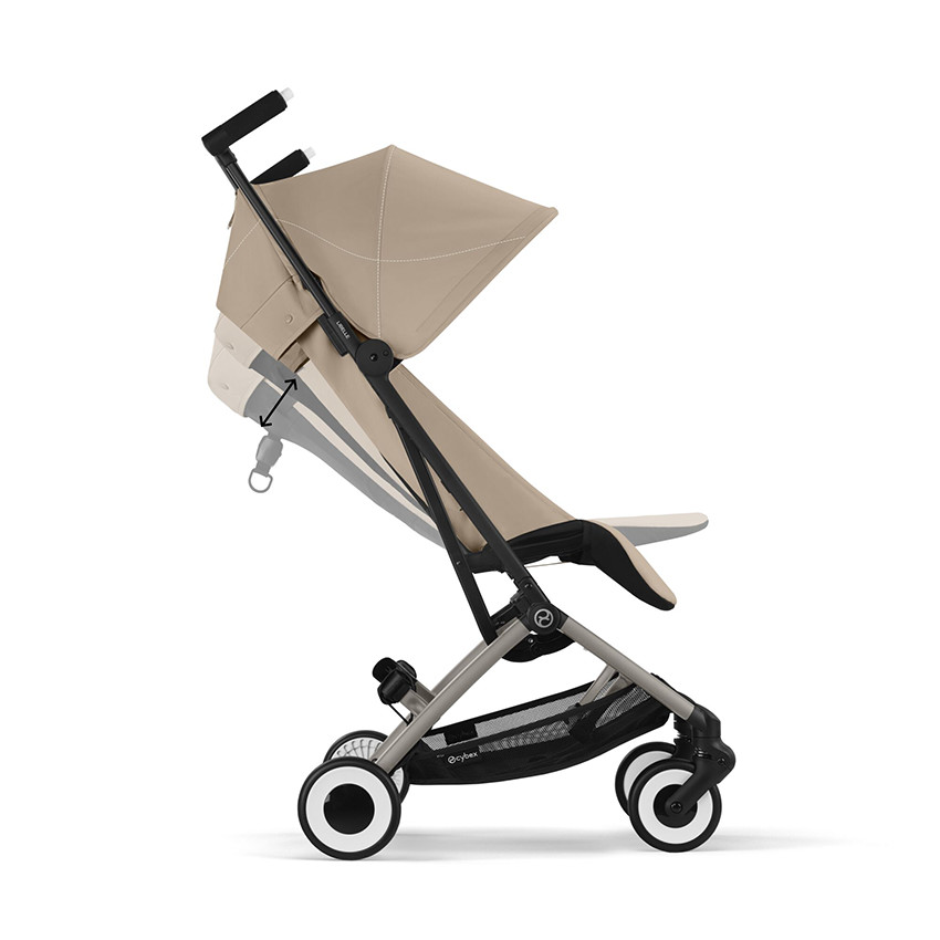 Silla de paseo ultracompacta Libelle chasis taupe asiento almond beige 