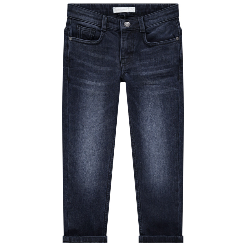 Vaqueros de efecto desgastado y arrugado con 6 bolsillos 