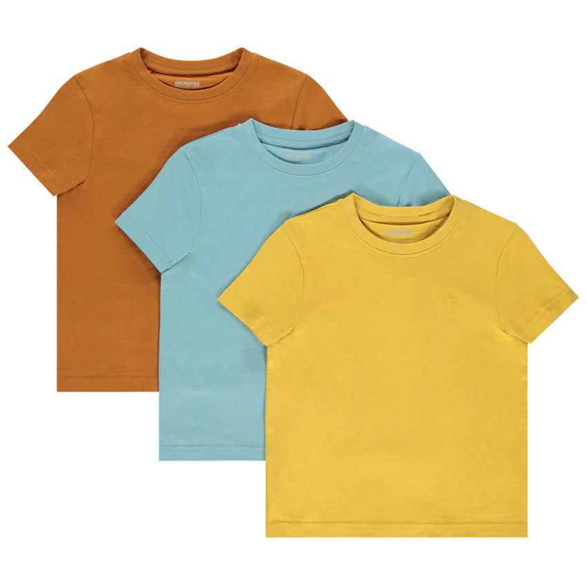 lote de 3 camisetas lisos en algodon bio Main lote de 3 camisetas lisos en algodon bio