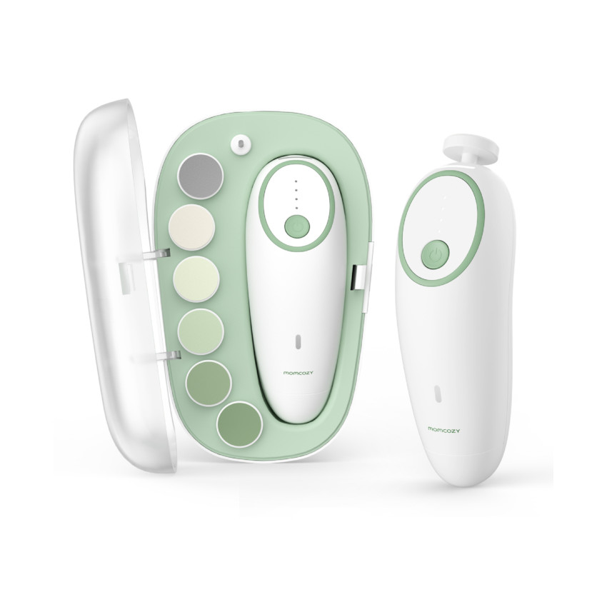Lima de uñas eléctrica para bebé y adultos blanco/ verde 