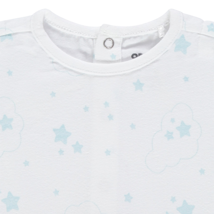 Conjunto con camiseta estampada de estrellas y short azul  Additional Conjunto con camiseta estampada de estrellas y short azul