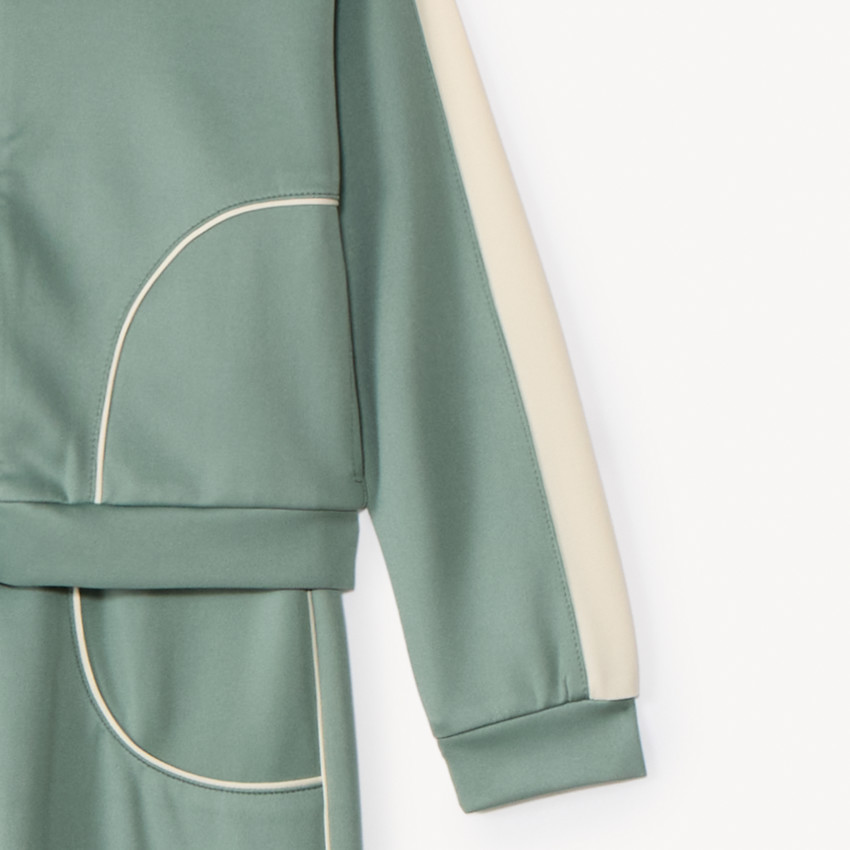 Conjunto de chándal liso con capucha para niña 