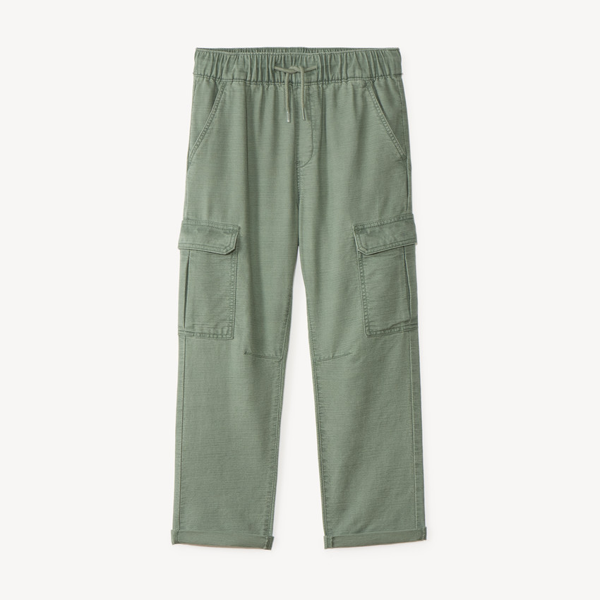Pantalón cargo liso de tela niño 