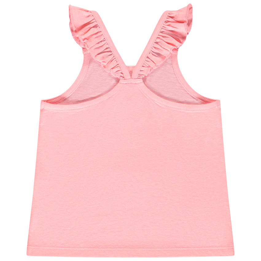 Camiseta sin mangas con volantes puff print Tanzanie para bebé niña 