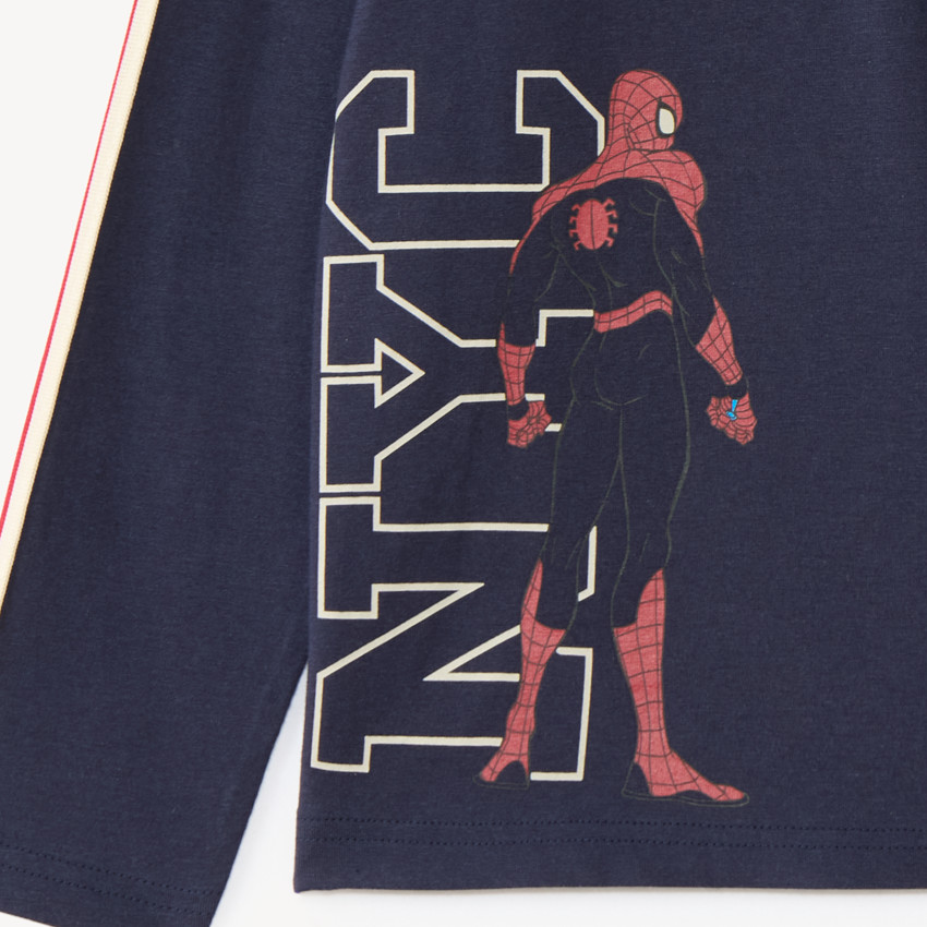 Polo de niño de manga larga con estampado de Spider-Man Marvel 
