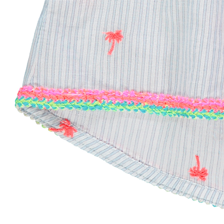 Túnica manga corta estampado rayas y palmeras  Additional Túnica manga corta estampado rayas y palmeras