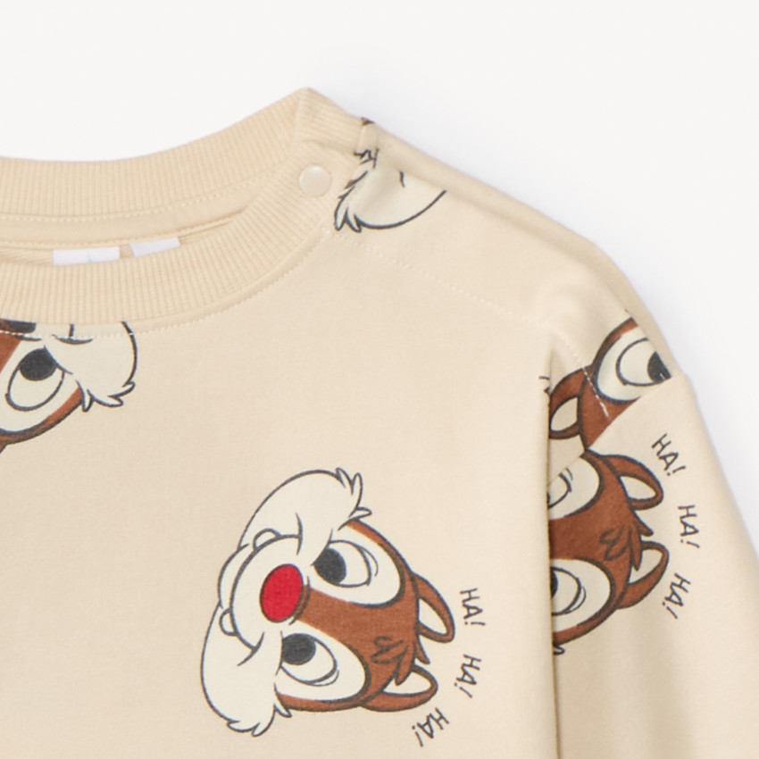 Conjunto de chándal de felpa con estampado de Tic y Tac de Disney para bebé niño. 