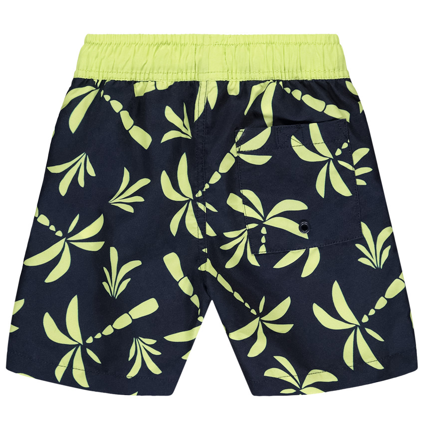 Bañador largo estampado de palmeras para niño 