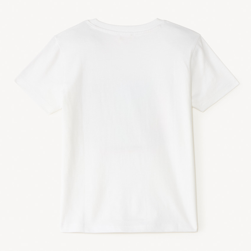Camiseta de manga corta con fotoprint de playa para niño 