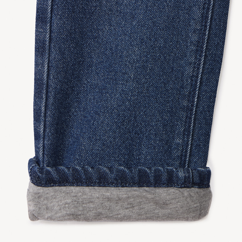 Pantalón vaquero recto liso para niño 