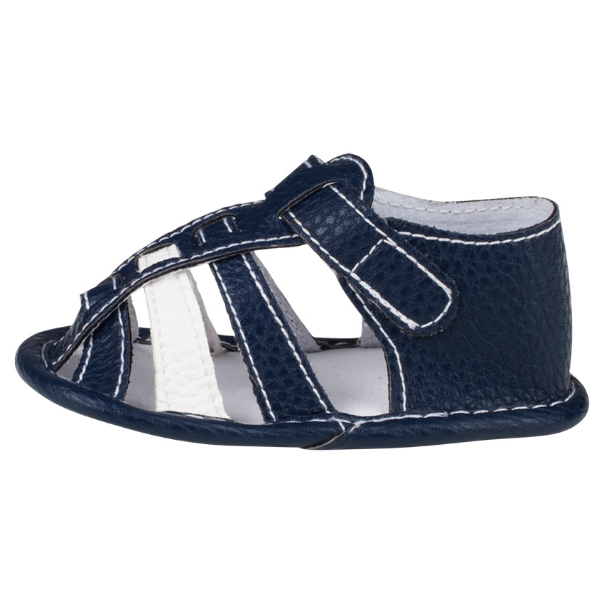 Zapatos descubiertos cintas de aspecto cuero 