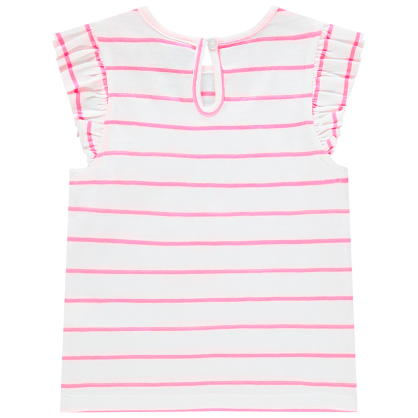 Camiseta manga corta de rayas 