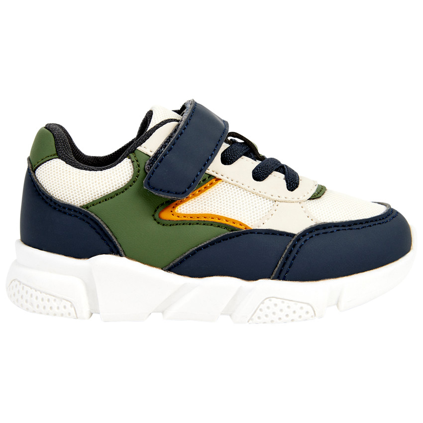 Zapatillas deportivas bajas con detalles de colores para niño 