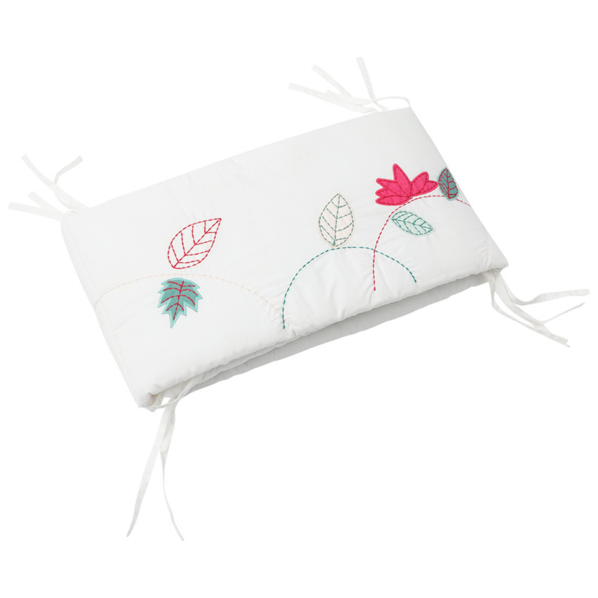 Protector de cuna de 3 piezas para niña Poetic Nature 