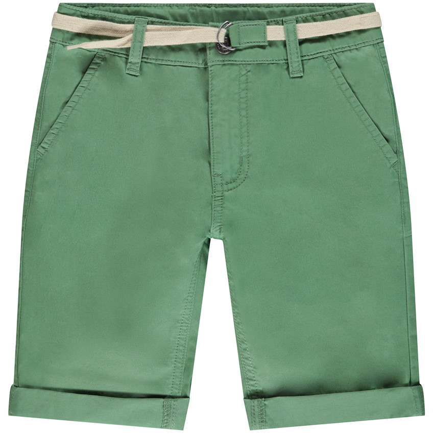 Bermuda ceñida de twill para niño 