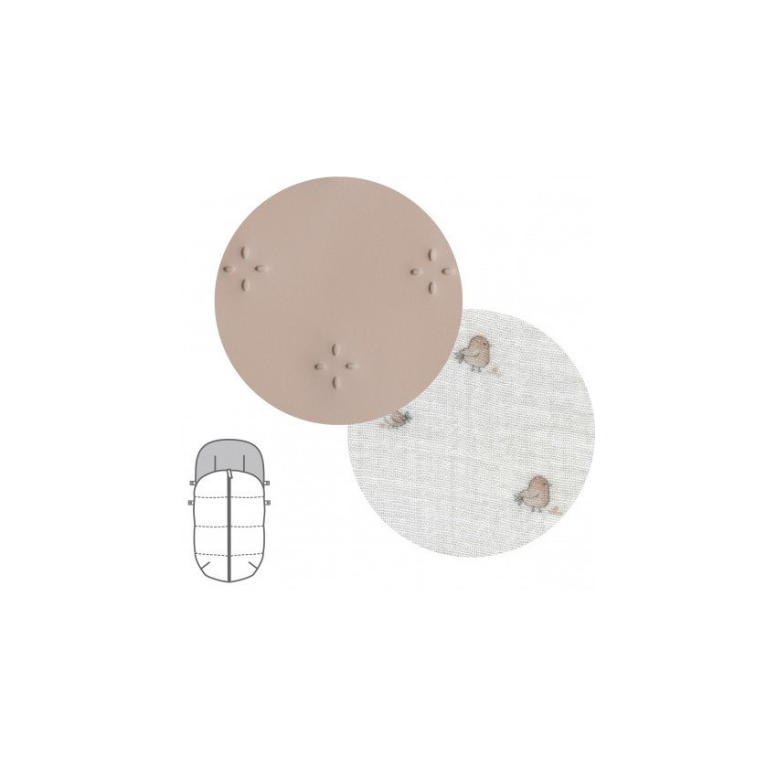 Saco para silla de paseo 45x98x3 cm Twin beige 