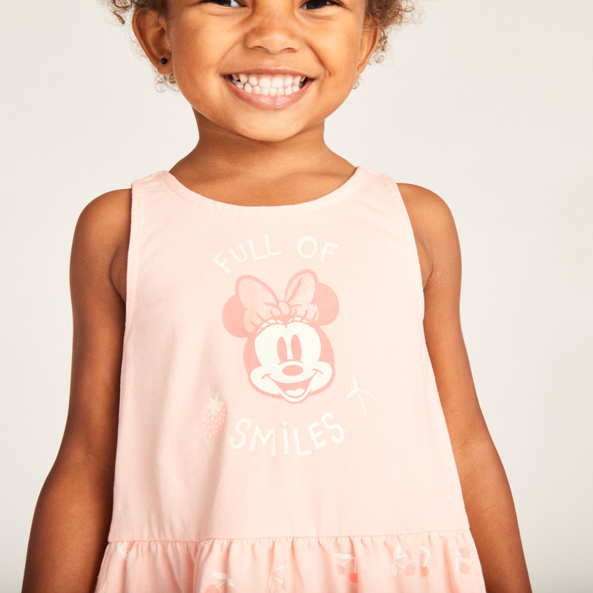Vestido sin mangas de jersey de Minnie Disney para niña bebé 