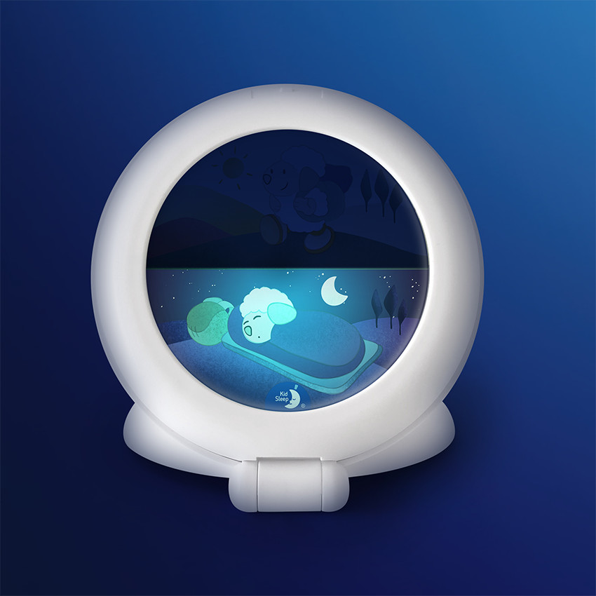 Réveil Kid'Sleep Globetrotter - Blanc 