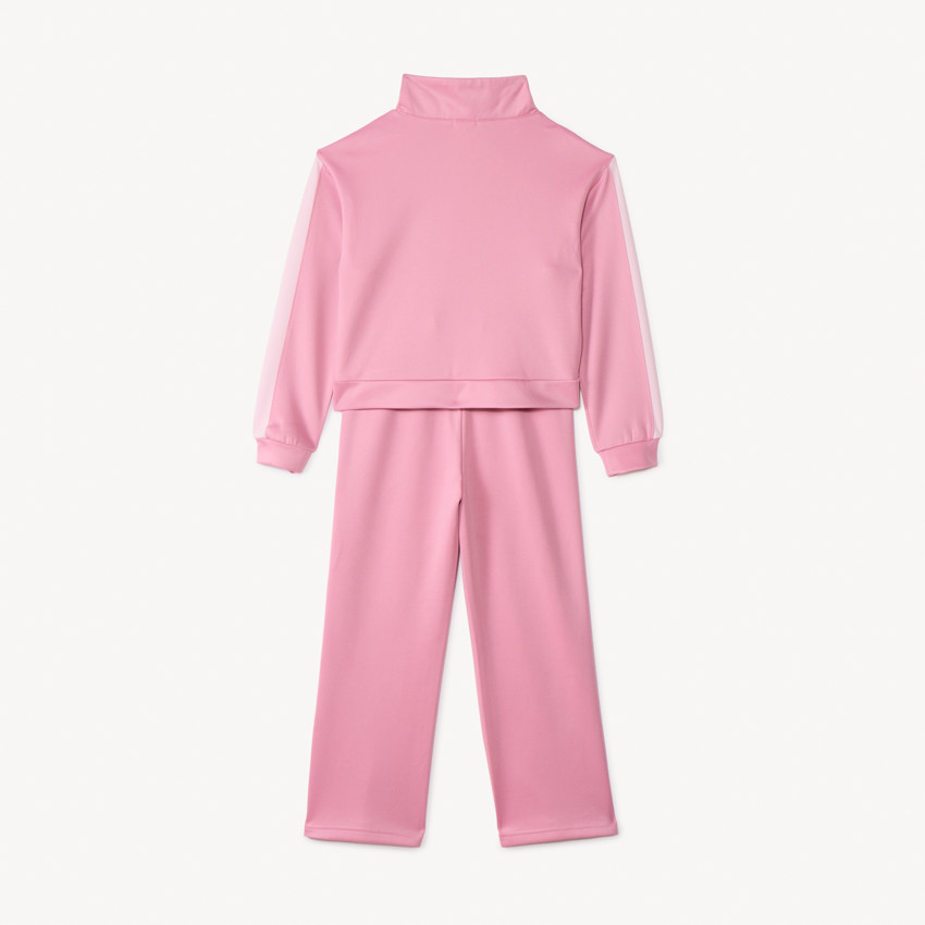 Conjunto de chándal liso de punto para niña 