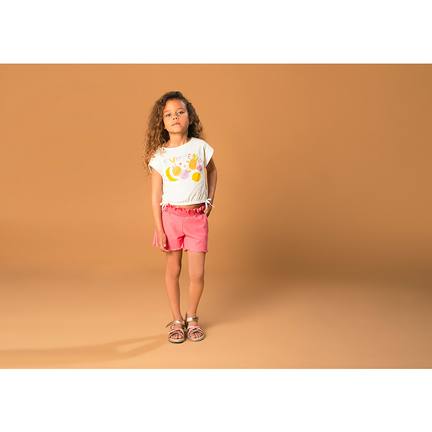 T-shirt forme boîte print fruits pour fille  Additional T-shirt forme boîte print fruits pour fille