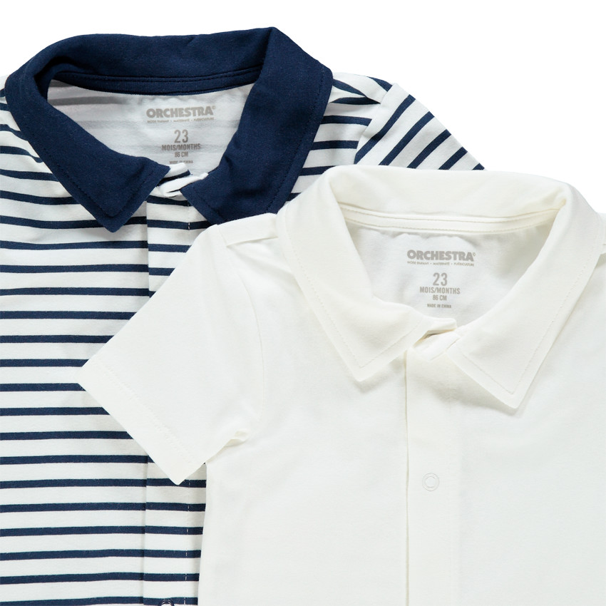 Pack 2 bodies manga corta 