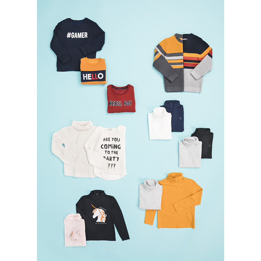 Pack de 2 bajo cuellos para niño. 