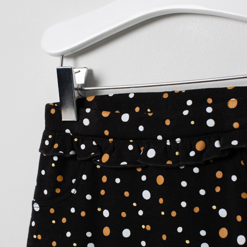 Jogging bi-matière à détails brodés et pantalon imprimé 