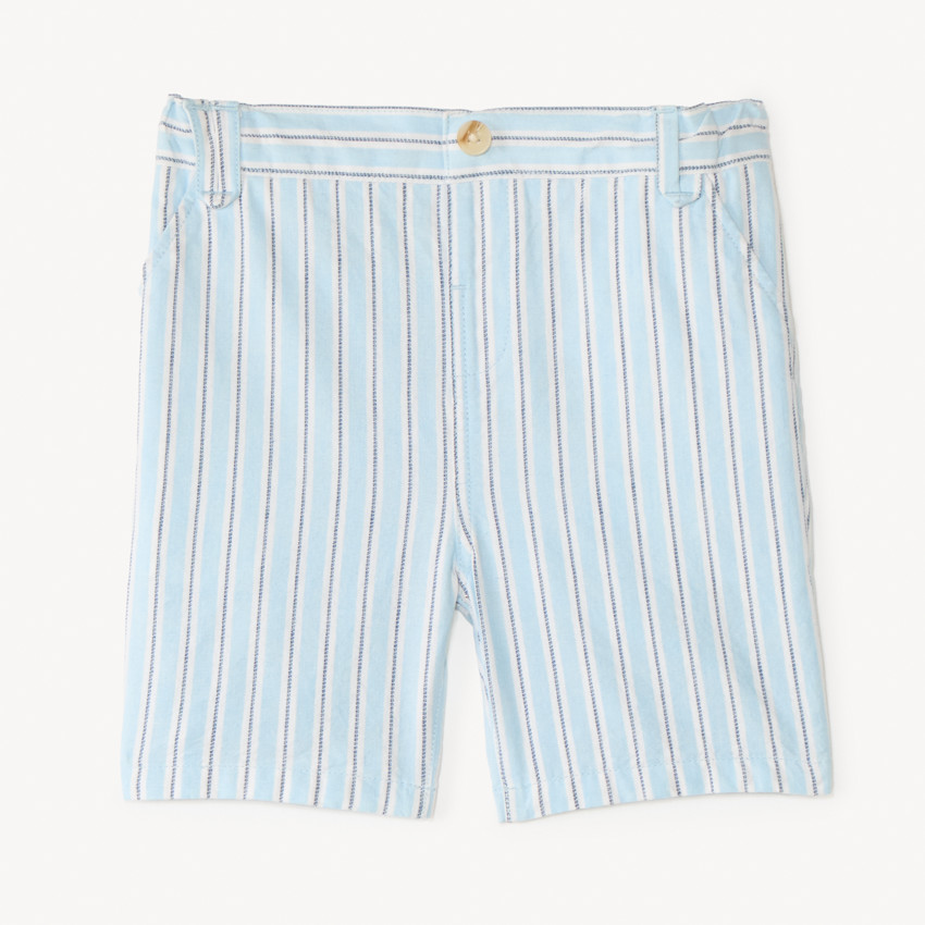 Bermudas de tela a rayas para bebé niño 