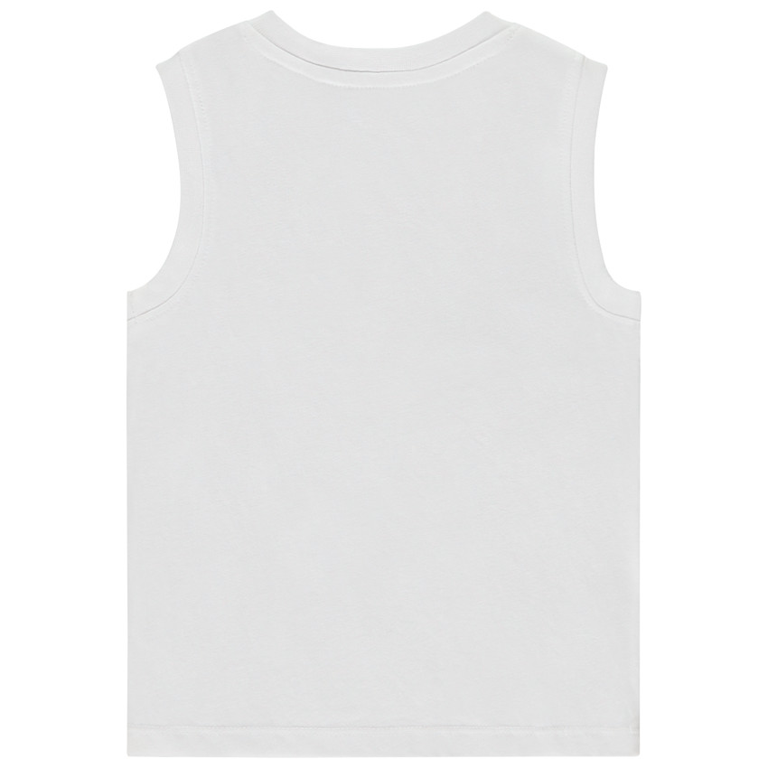 Camiseta sin mangas lisa con print 3D para bebé niño 