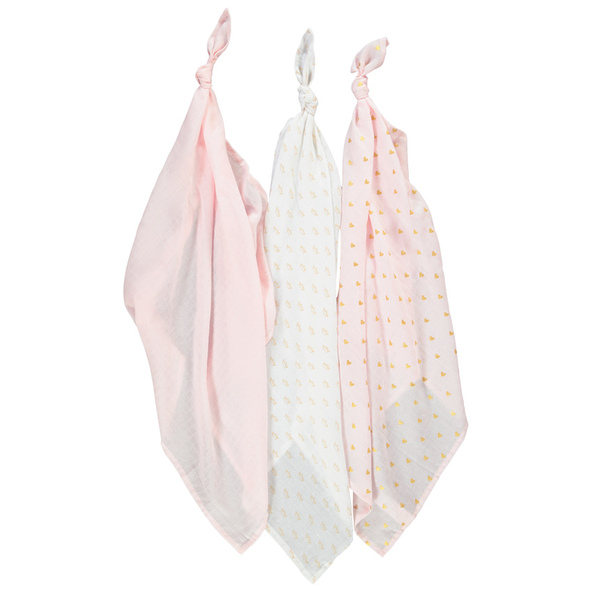 Pack de 3 muselinas estampado fantasía 