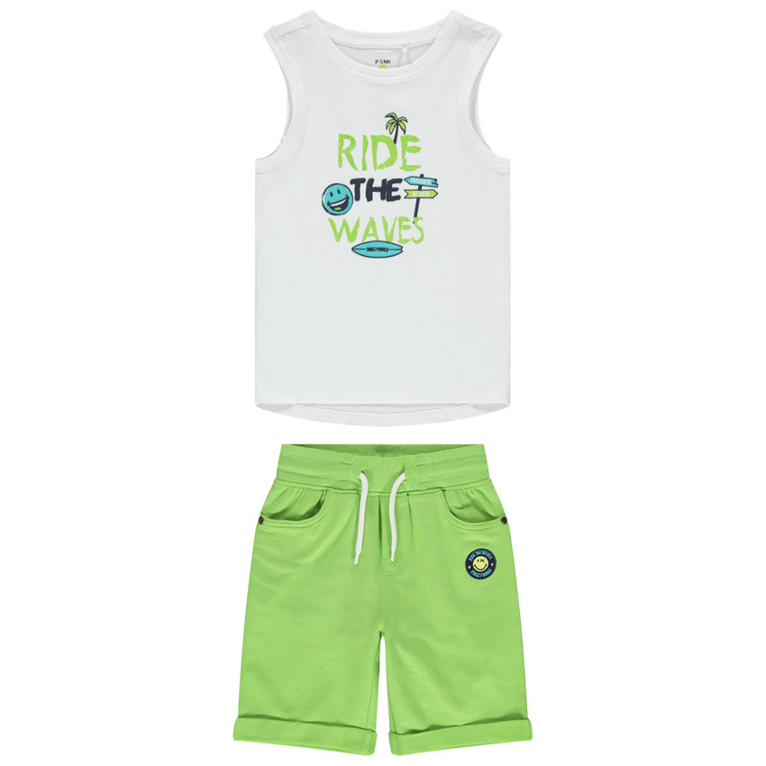 Conjunto camiseta sin mangas y bermudas SmileyWorld  Additional Conjunto camiseta sin mangas y bermudas SmileyWorld