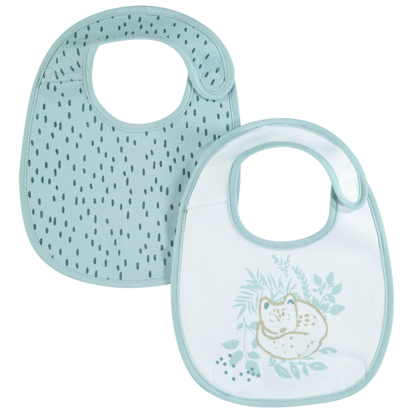 Pack 2 baberos motivo zorrito 