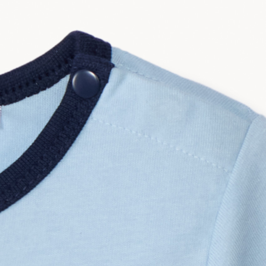 Camiseta de manga corta con estampado de scooter para bebé niño 