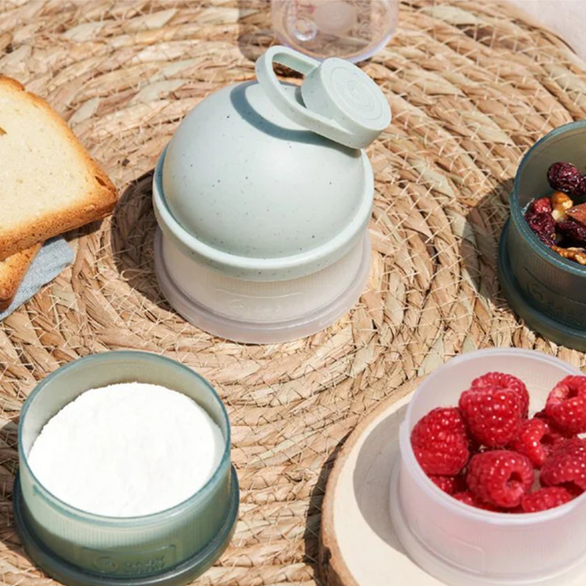 Caja dosificadora de leche Babydose mineral green 