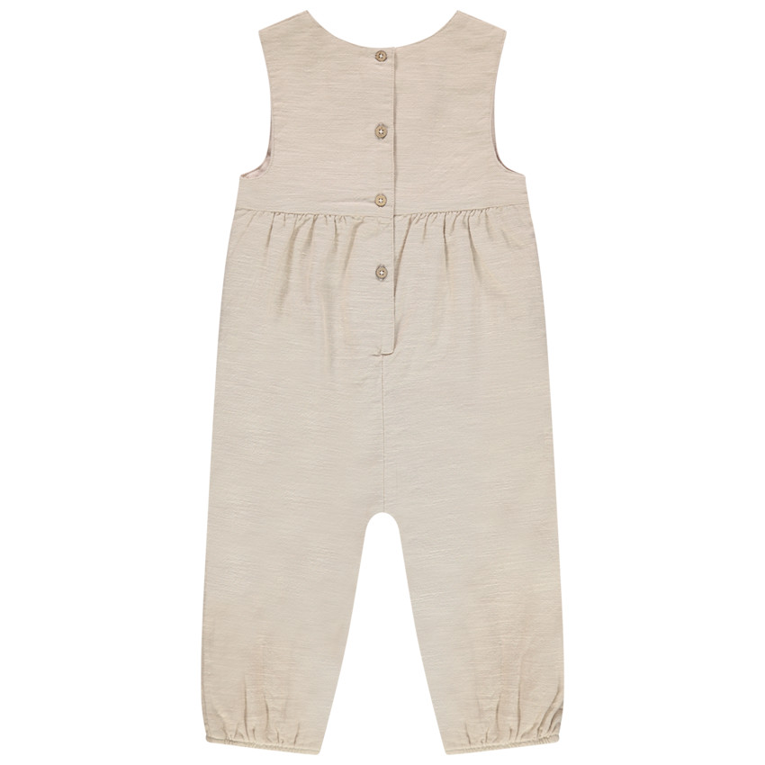 Combinaison sans manches doublé à détails brodés 